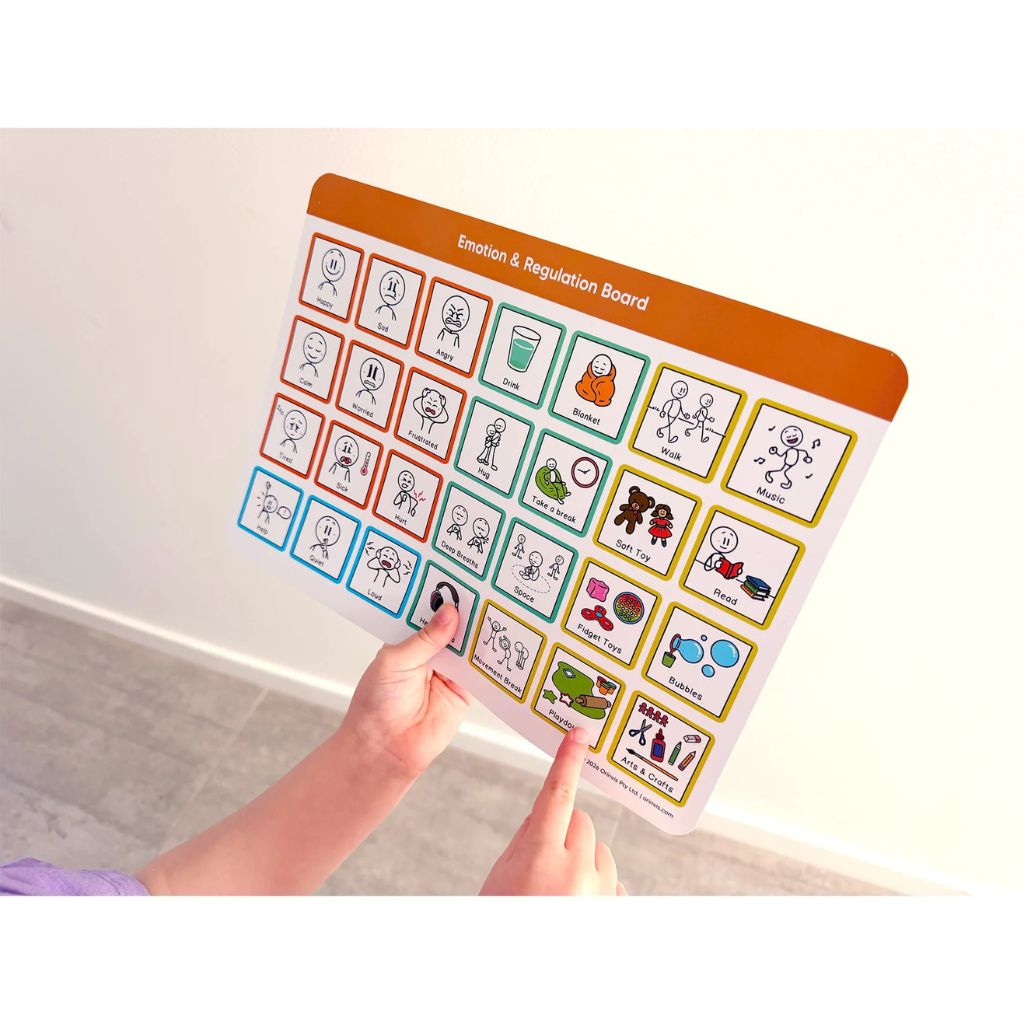 Holding Emotion and Regulation Communication Board