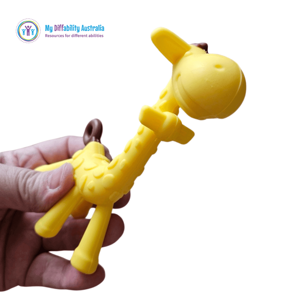 Holding Giraffe Teether