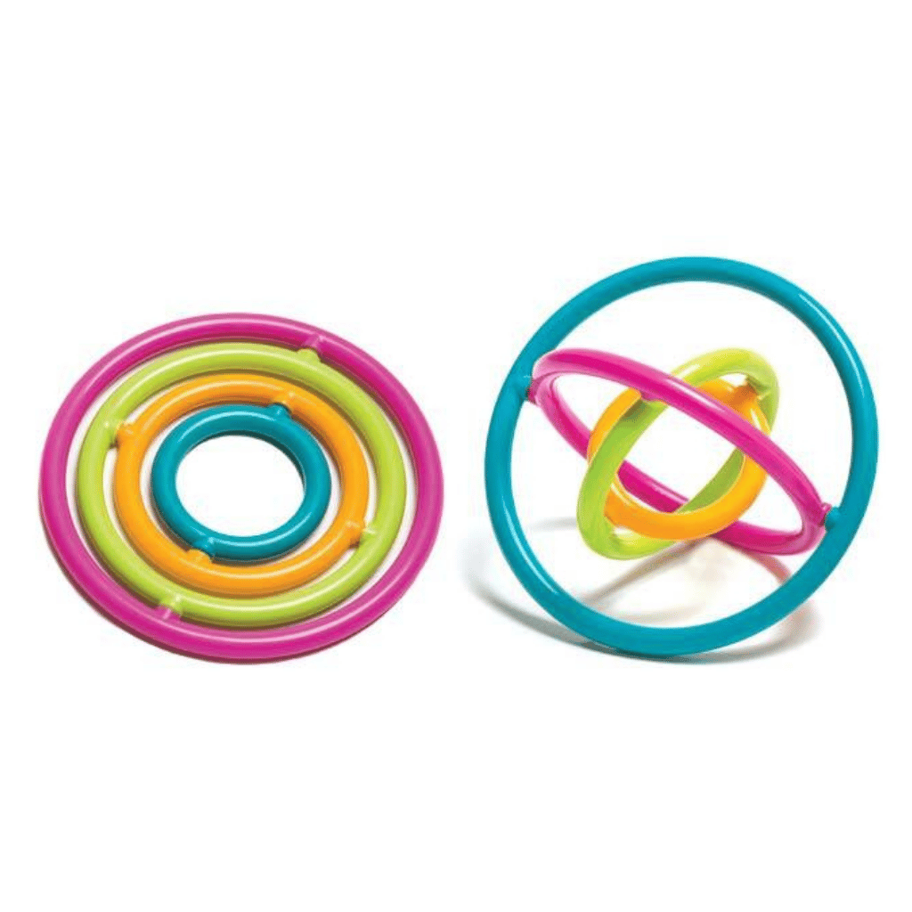 Horizontal View of the Gyrobi Circular Fidget Toy