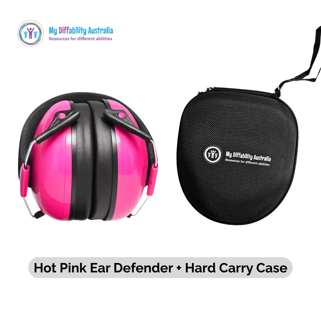 Hot Pink Ear Defender Plus Hard Carry Case