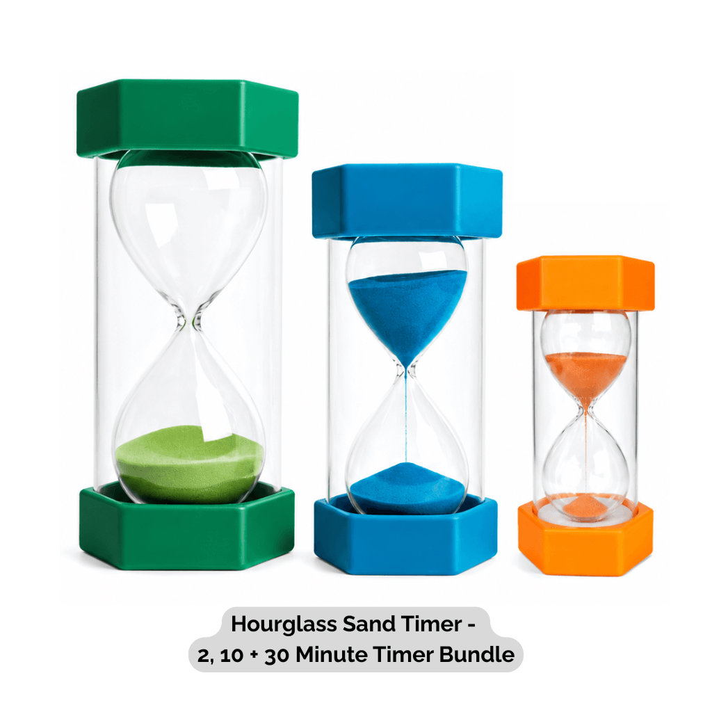 Hourglass Sand Timer 2 10 30 Minute Bundle