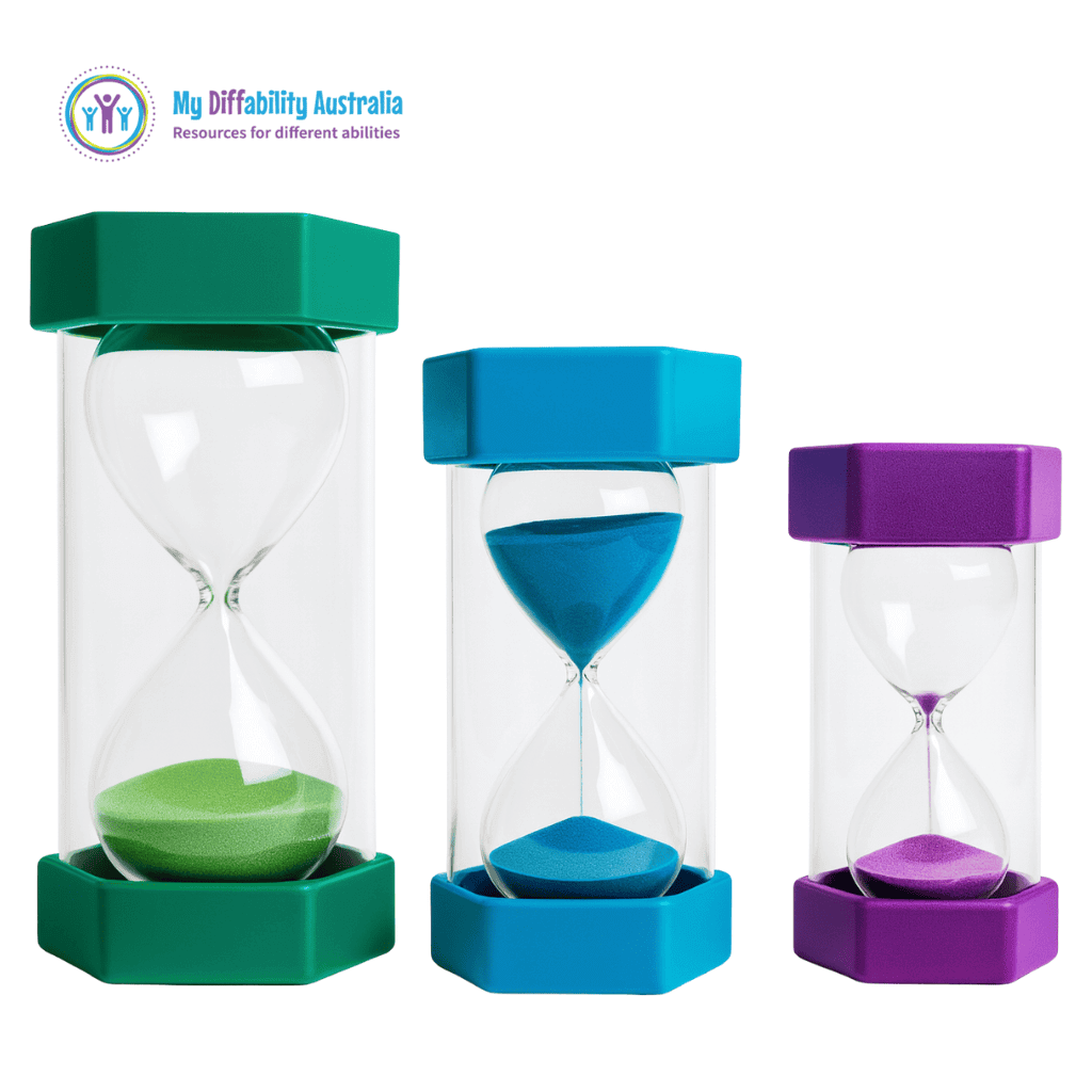 Hourglass Sand Timer Green Blue Purple