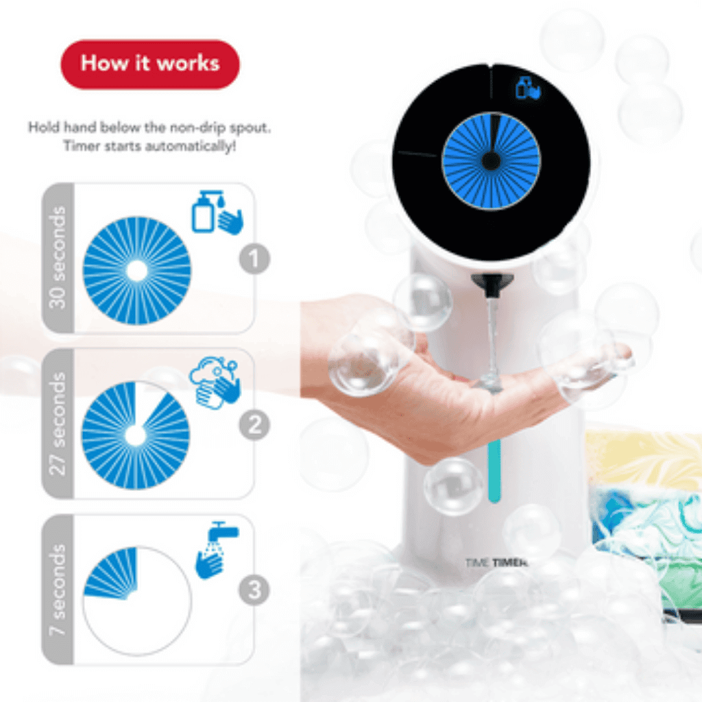 How Time Timer Wash Plus Soap Dispenser Works