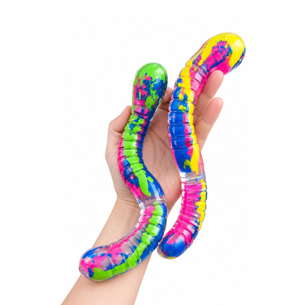 Inkerz Snake Sensory Squishy Showing Actual Size