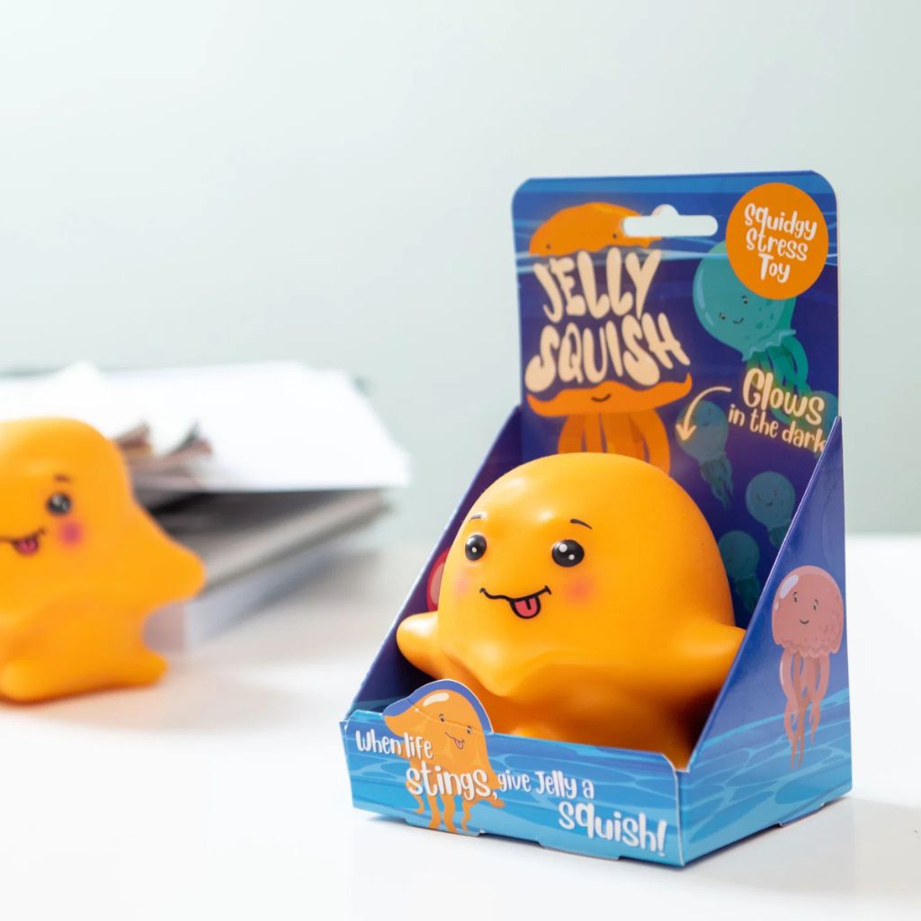 Jelly Squish with glows in the dark feature