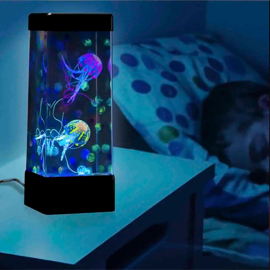 Jinx Jellyfish Lamp Used By a boy in his room