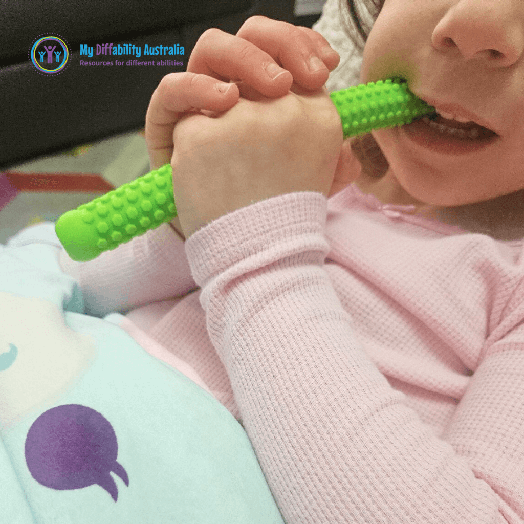 Kid Biting Textured Hollow Bite Tubes