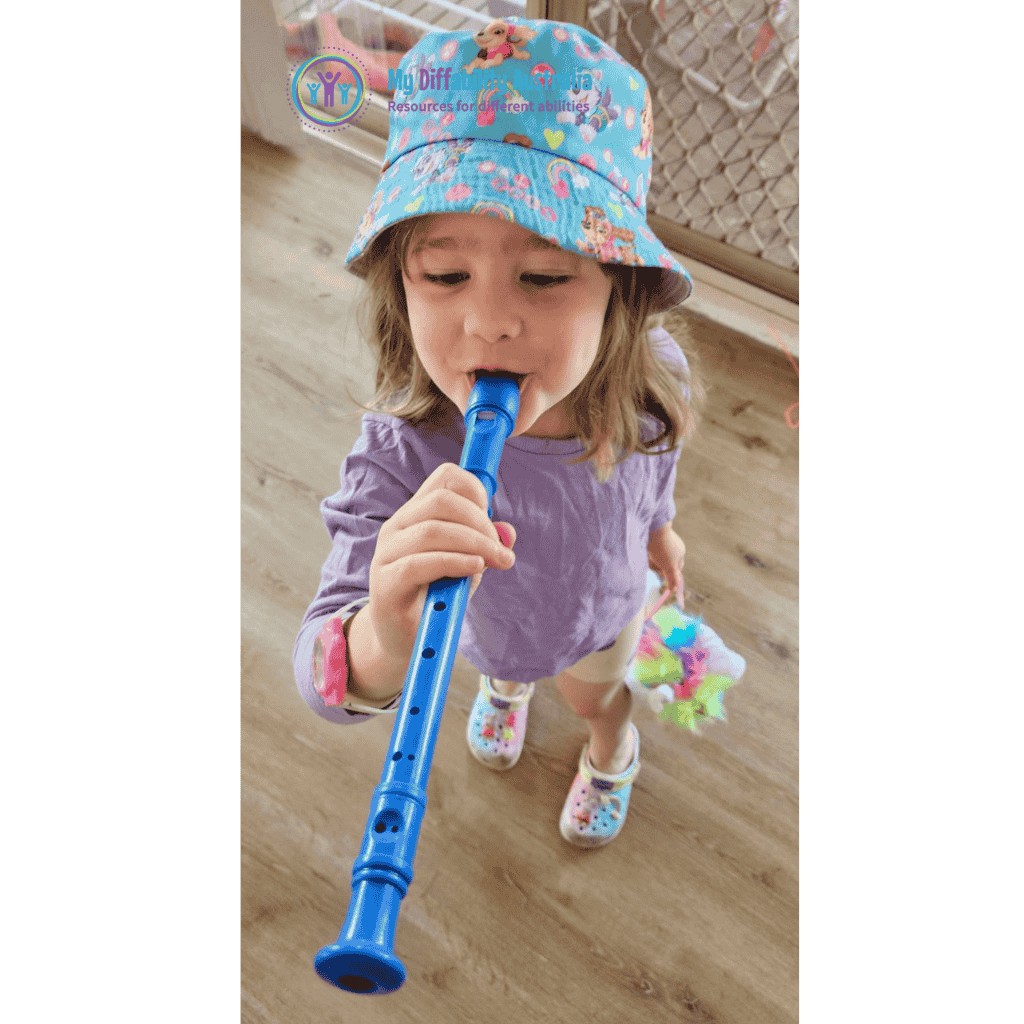 Kid Playing Old School Recorder Respiration Tool