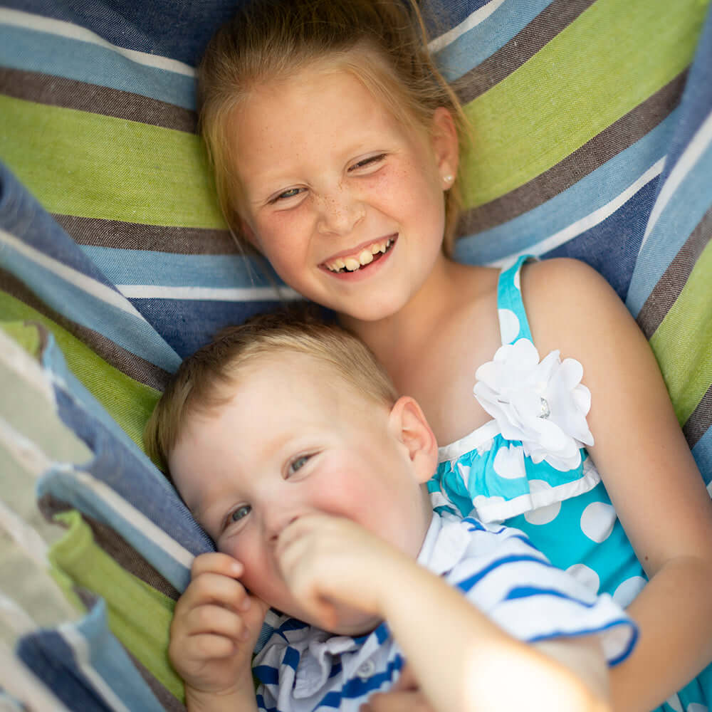 Kids Using Hammock Chair Lifestyle Image