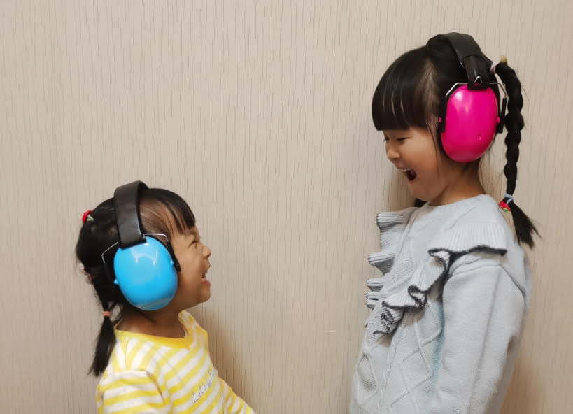 Kids Wearing Ear Defenders