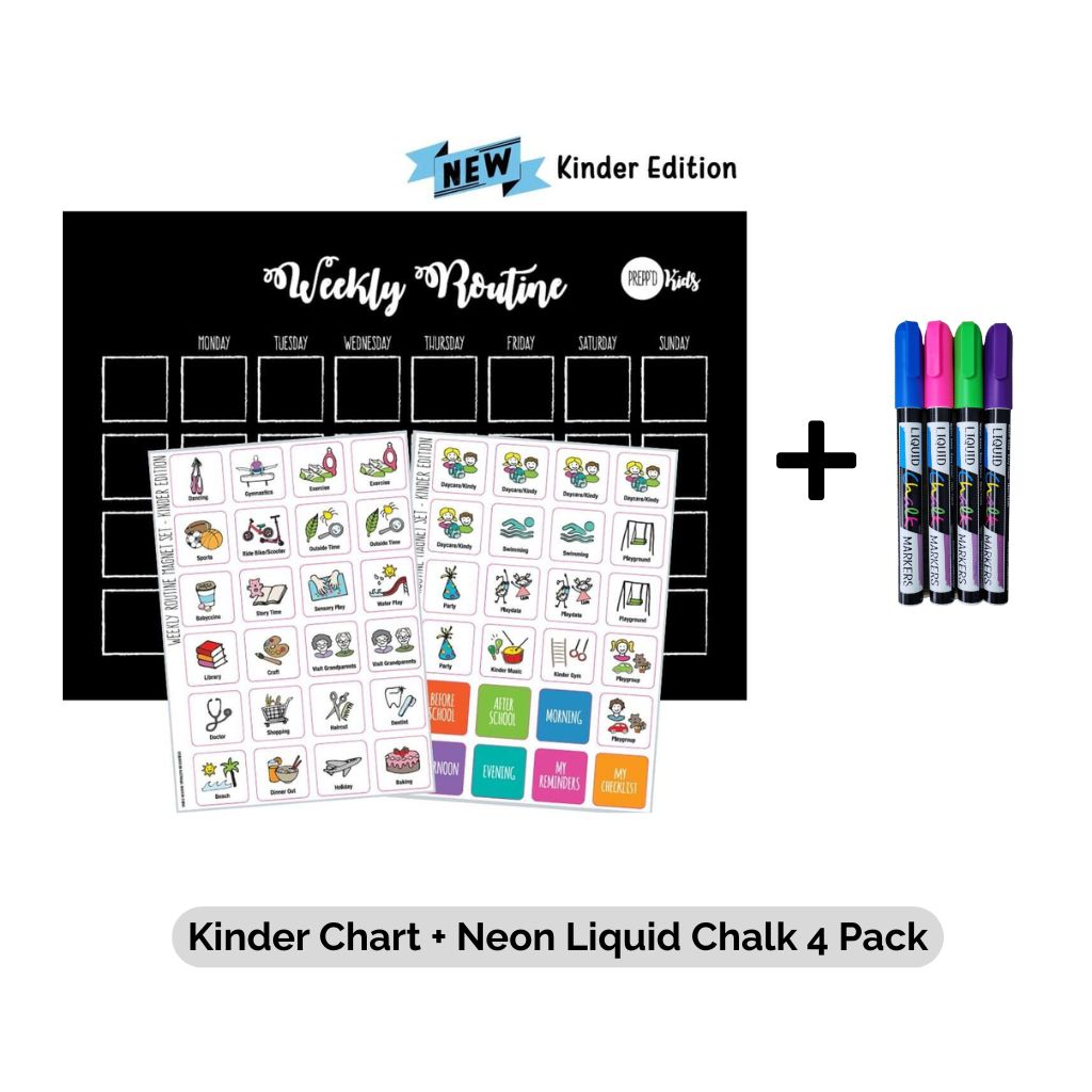 Kinder Chart Plus Neon Liquid Chalk 4 Pack