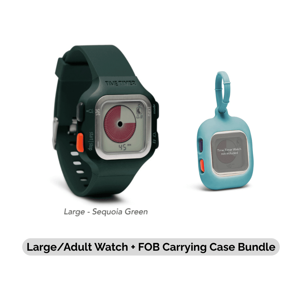 Large Adult Watch FOB Carrying Case Bundle