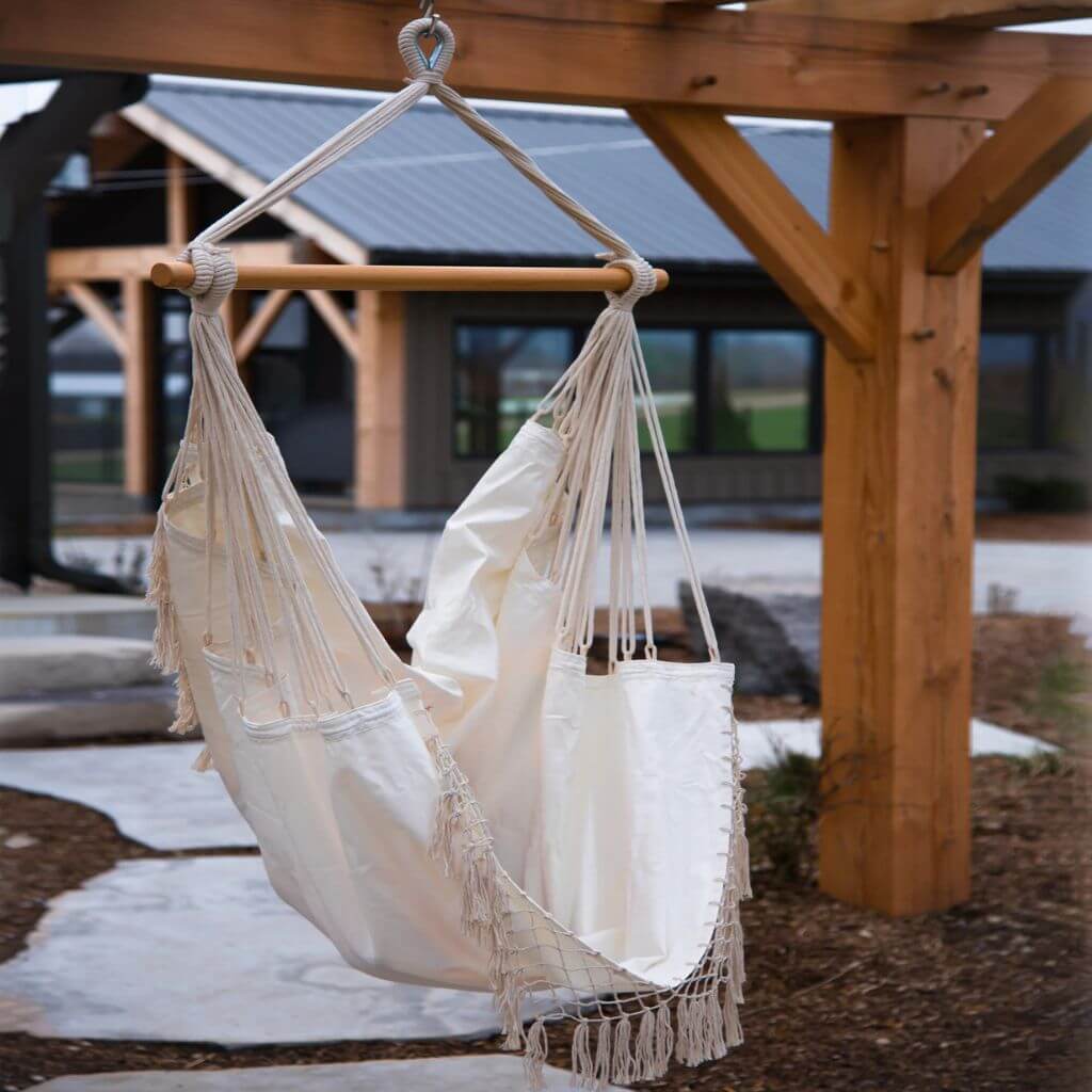 Lifestyle Photo of Hammock Chair Natural White