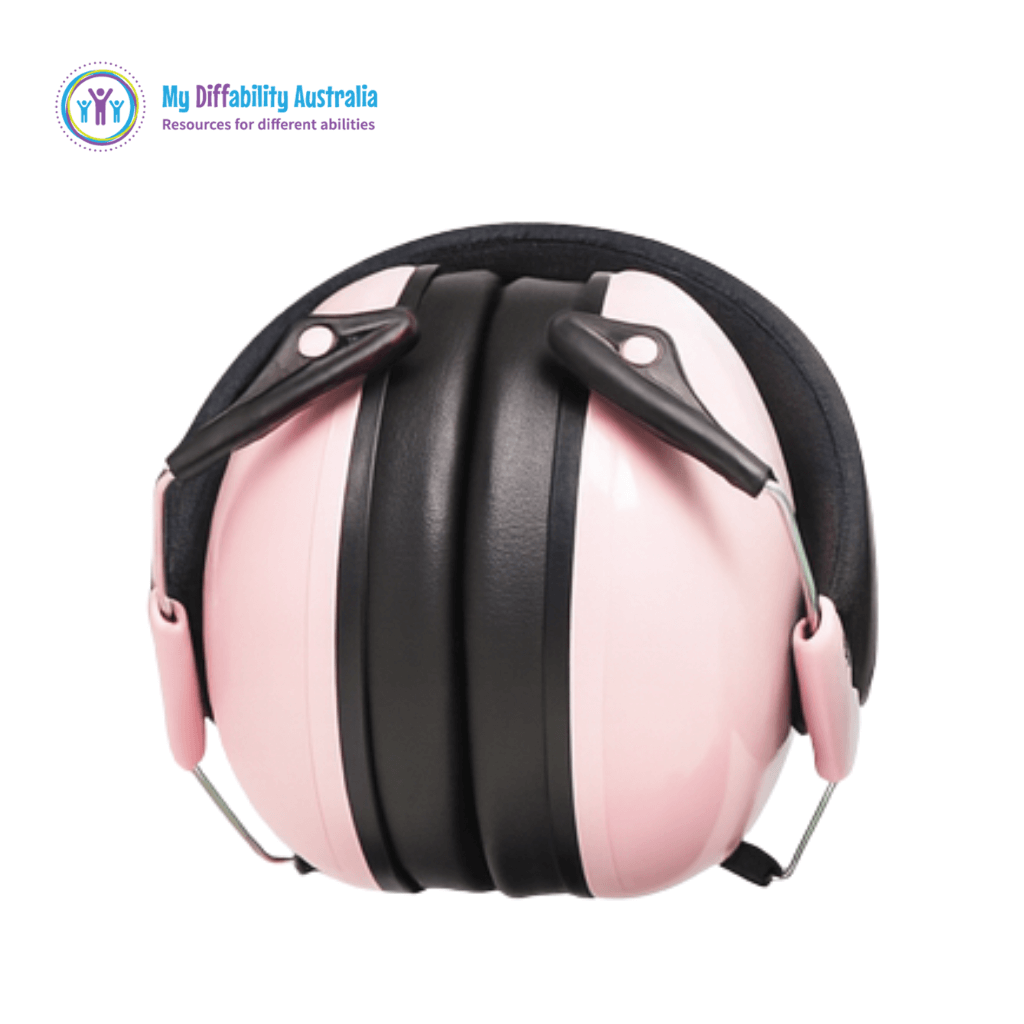 Light Pink Ear Defender Ear Muff Folded Inward