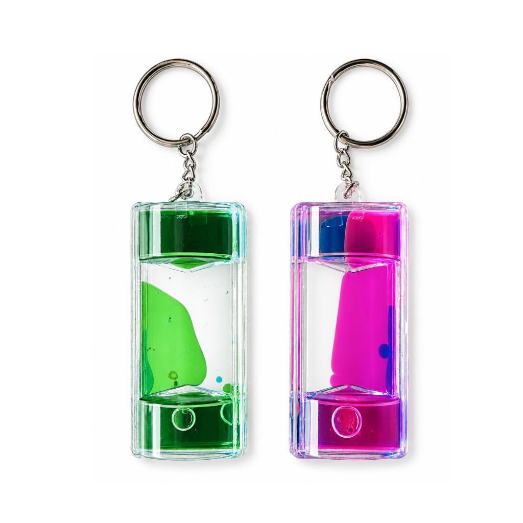 Liquid Motion Timer Keychain