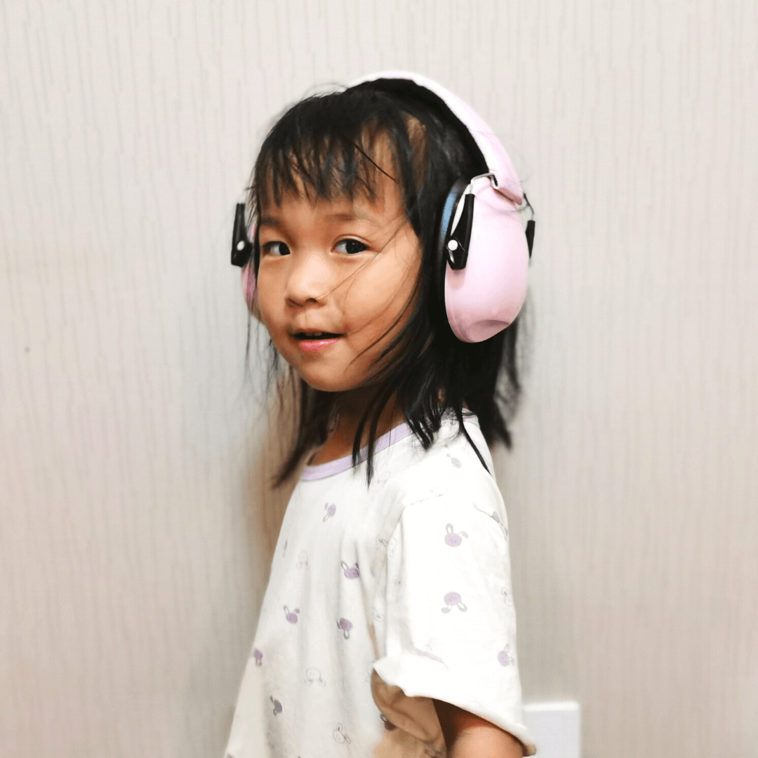 Little Gil Facing Left Earing Light Pink Ear Muffs