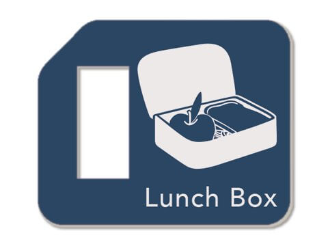 Lunchbox school kids tag set