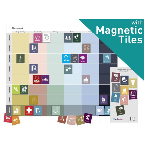 Visual Calendar Planner Magnetic Planner I Visual Calendar for Adults I Organisation Aid - My ...