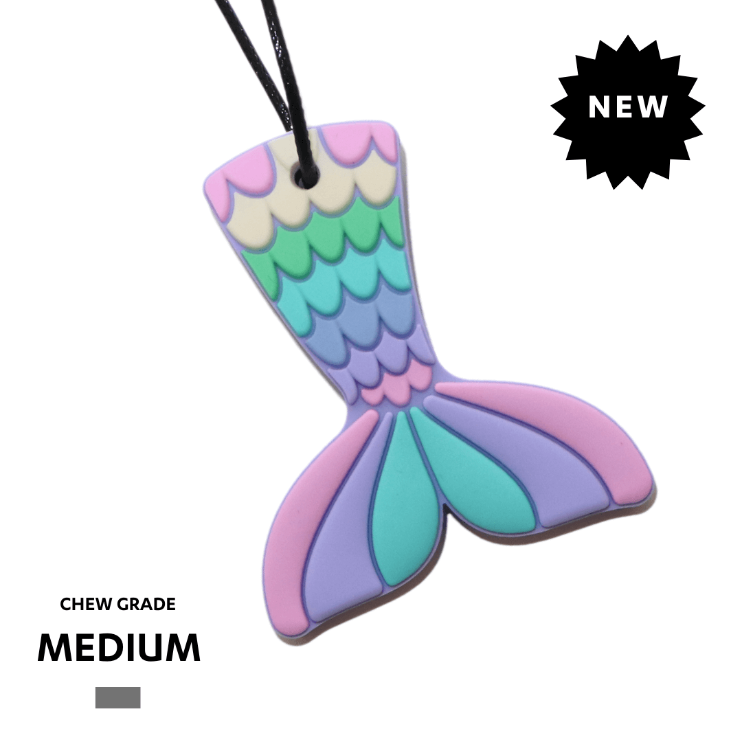 Mermaid Tail Chew Pendant - Medium