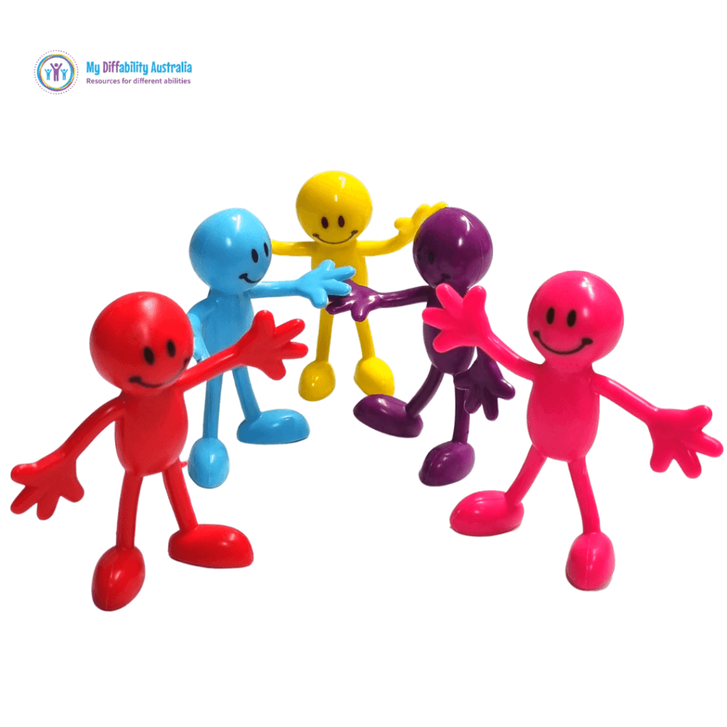 Mini Bendy Smiley Men Different Colours