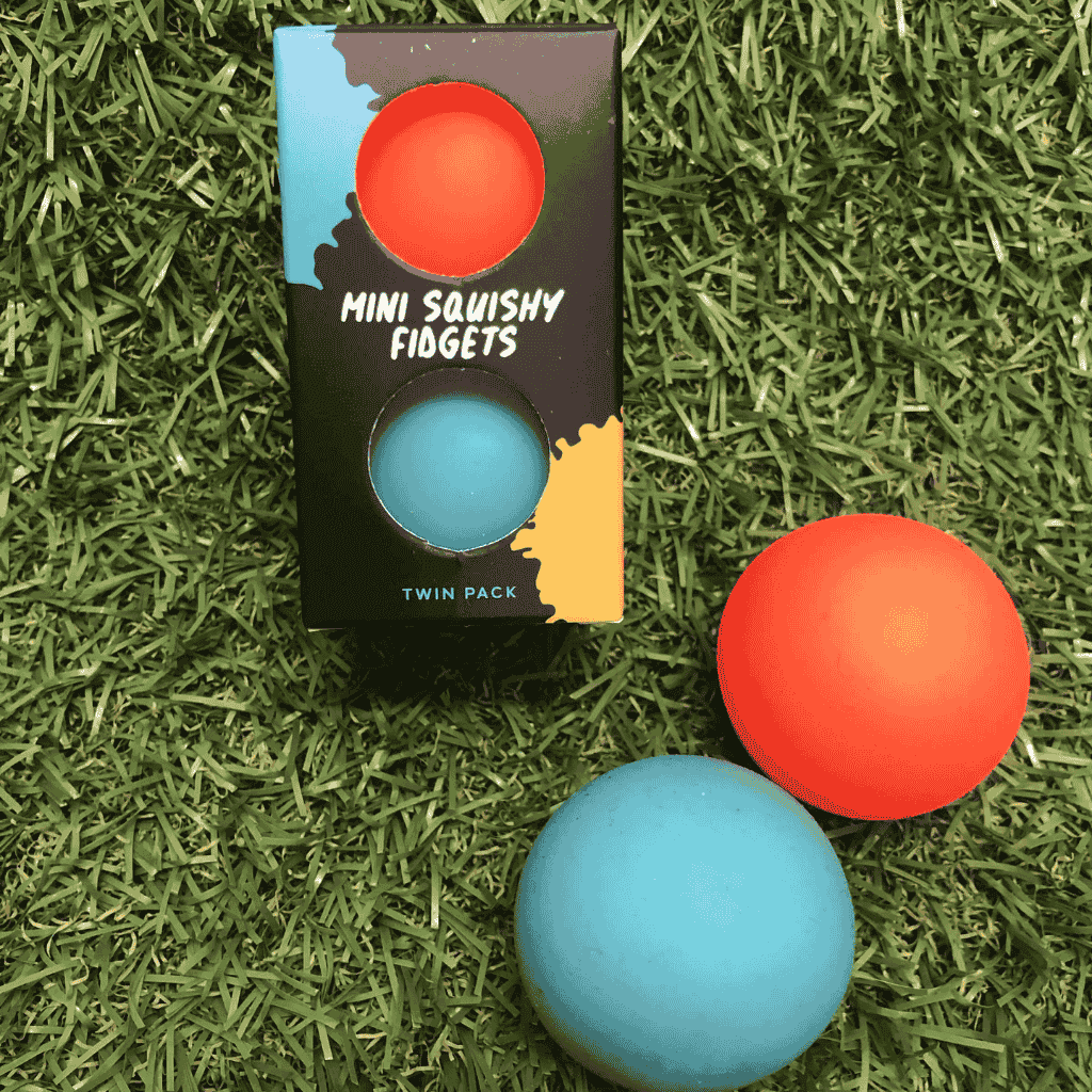 Mini Squishy Fidgets Twin Pack Actual Product Photo with Packaging