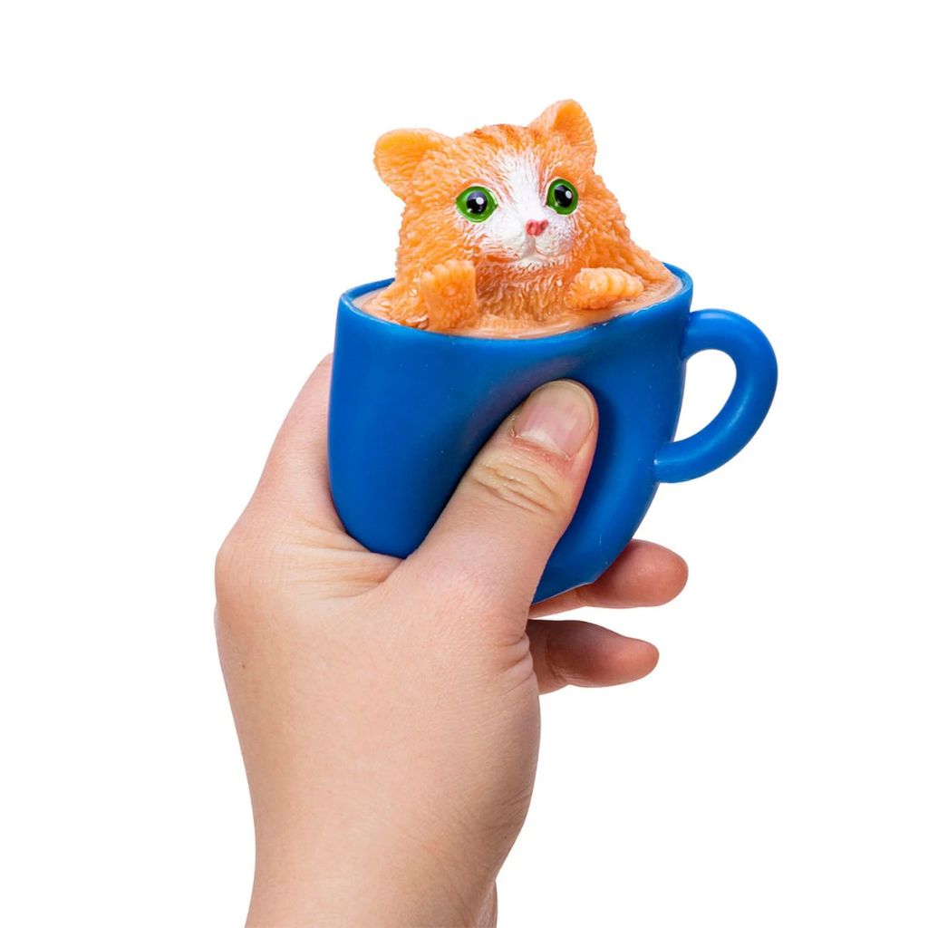 Mocha Kitties In Blue Cup