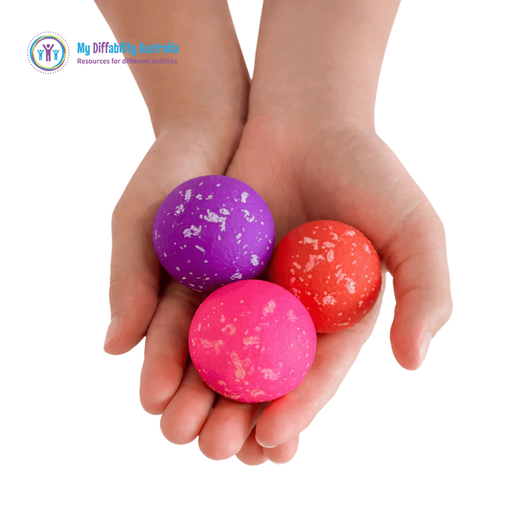 NeeDoh Dohnut Holes Placed In a hands palm