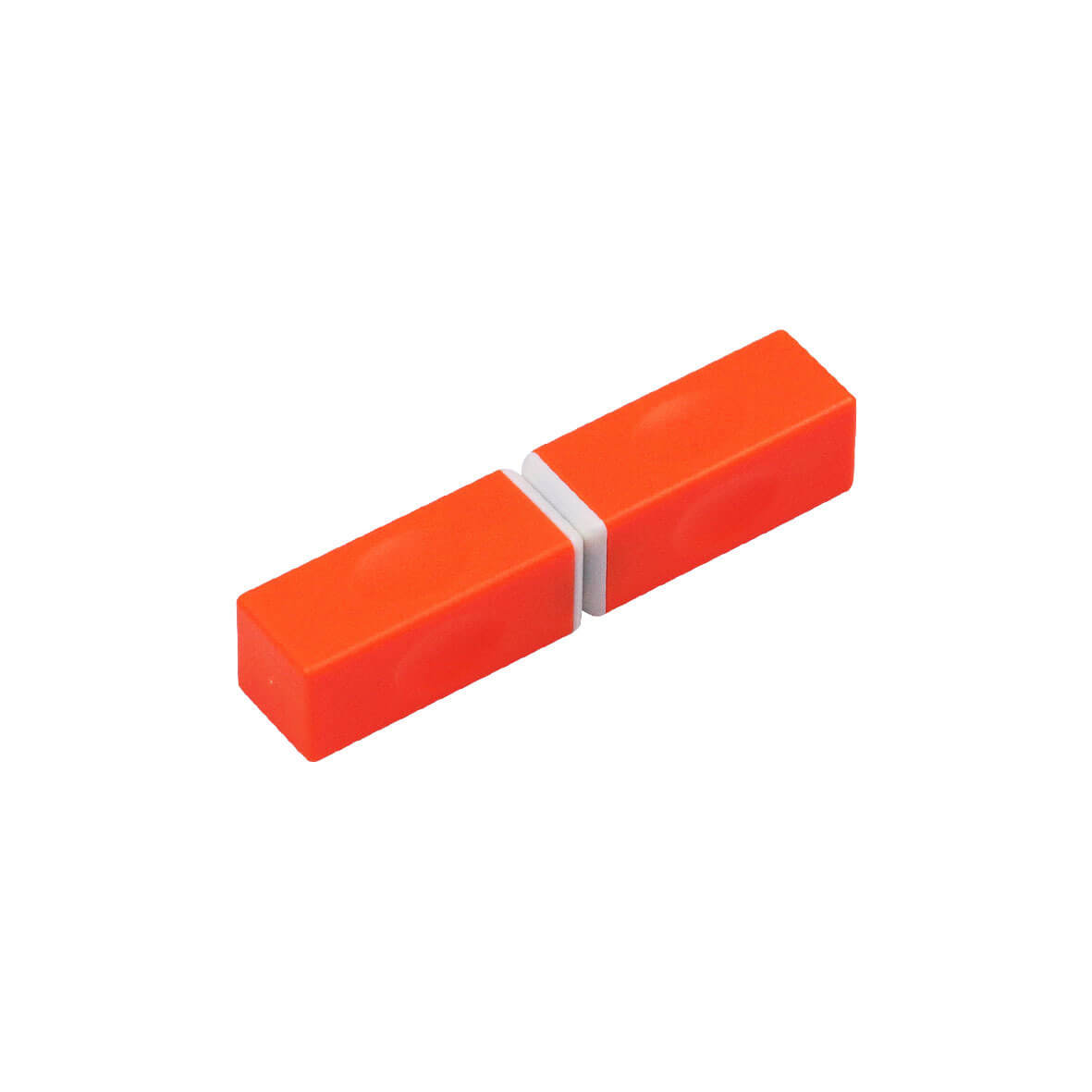 Orange Magnetic Fingertip Brick Toy