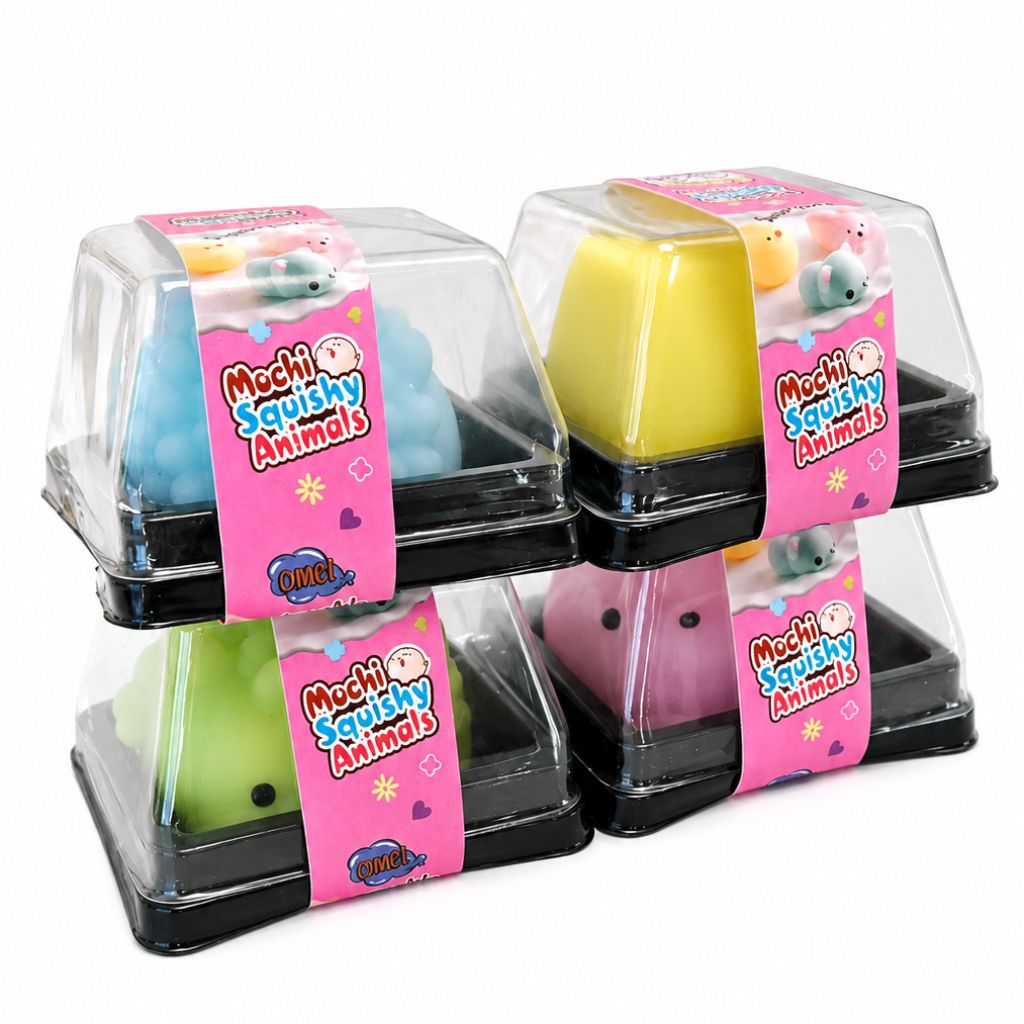 Packaging of Squishy Jiggly Jelly Animal Fidget