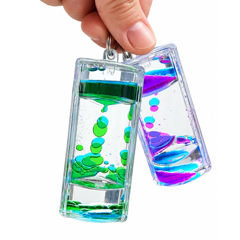 Liquid Motion Timer Keychain