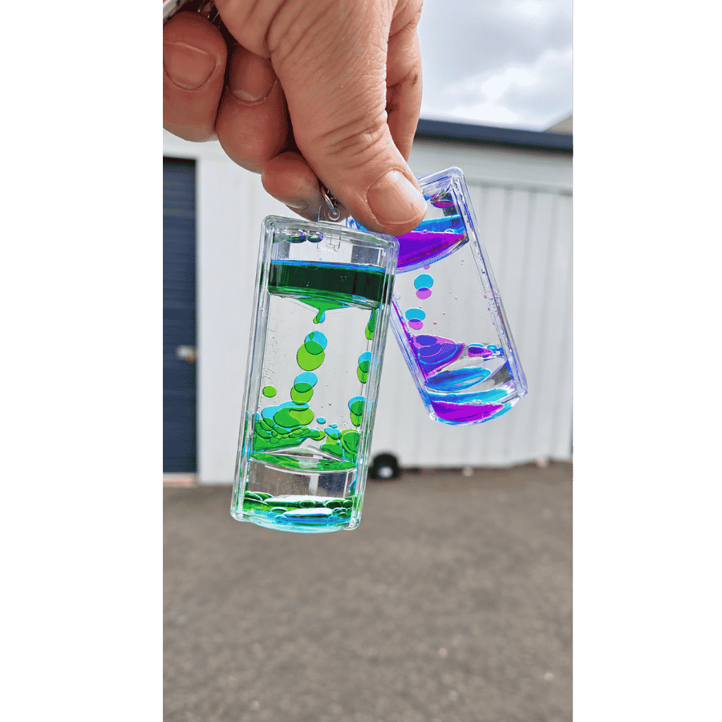 Liquid Motion Timer Keychain