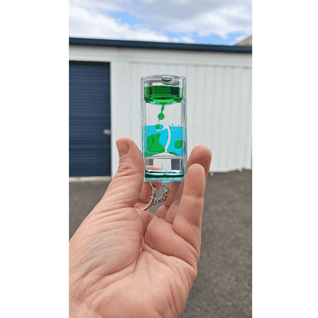 Liquid Motion Timer Keychain