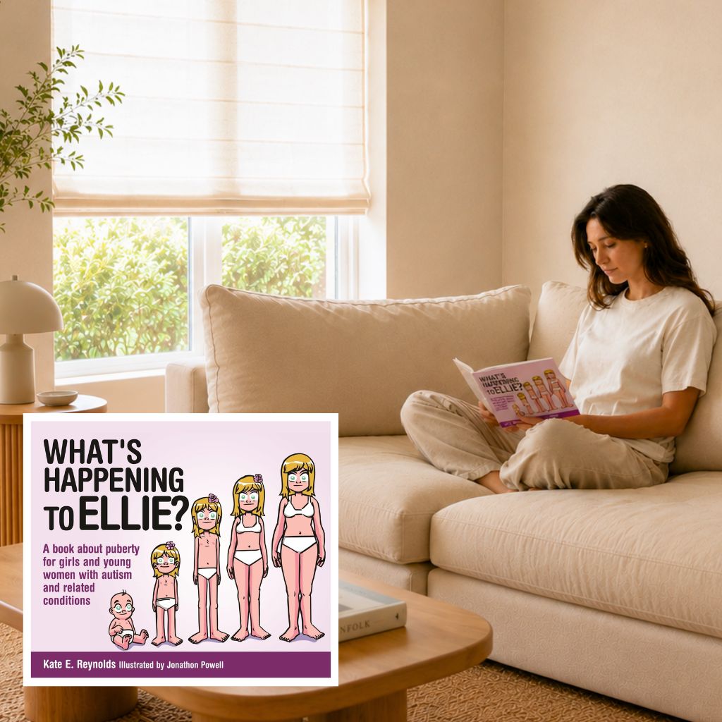 Photo of a mom reading Whats Happening to Ellie
