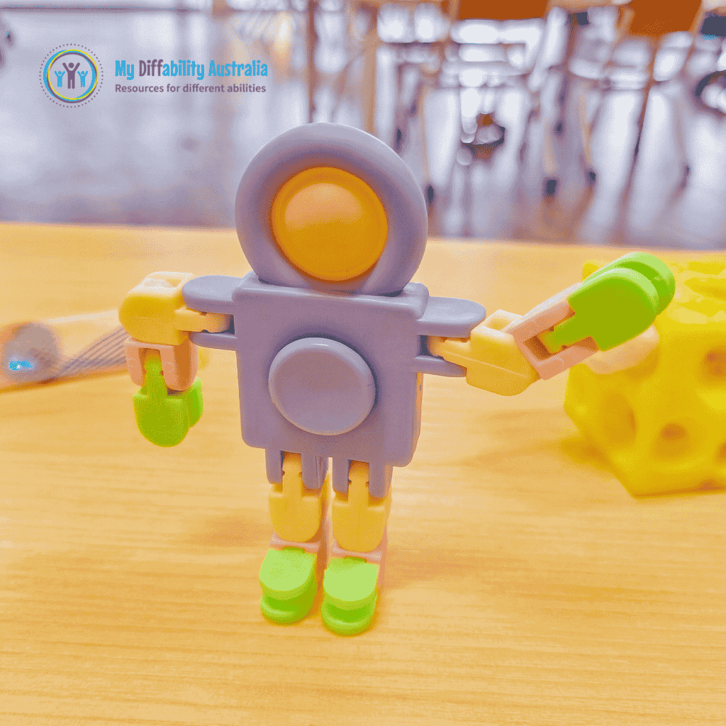 Picture of Fidget Robot Placed on top of a table