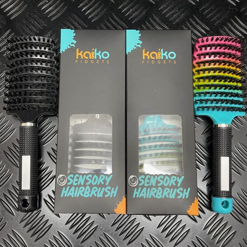 Picture of Sensory Hairbrush with the packaging
