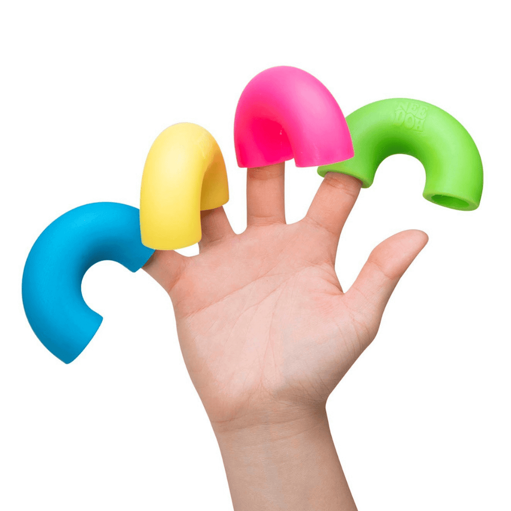 Picture of a hand with Schylling Mac n Squeeze Nee Doh