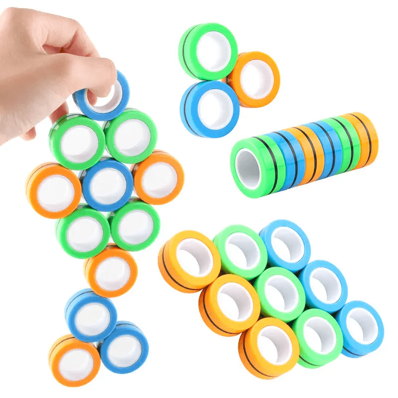 Playing Magnetic Fidget Rings