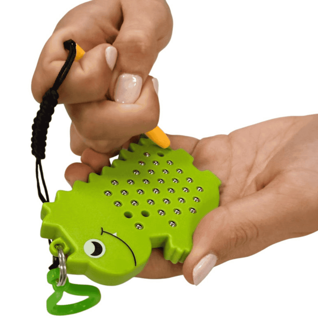 Playing with Dinosaur Magnetic Pad Keyring