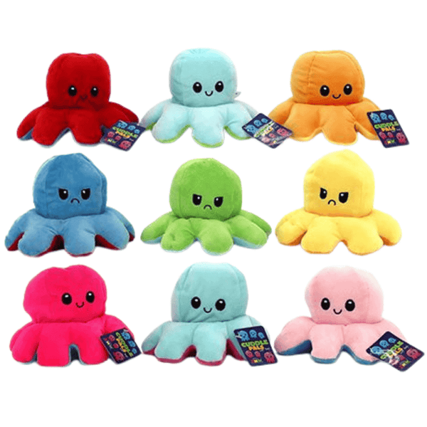 Happy or Sad Reversible Octopus Plushie I Emotional Support - My ...