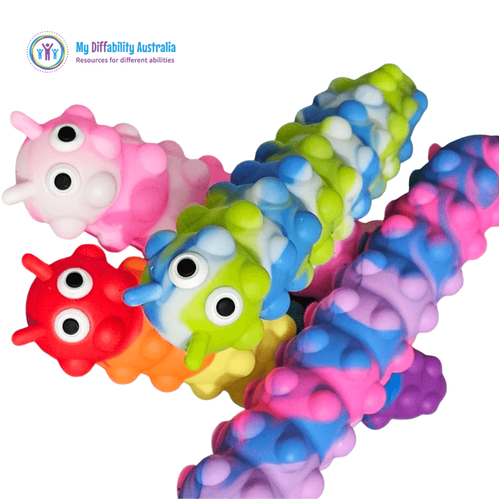 Pop It Suction Caterpillar Fidget Facing Different Side