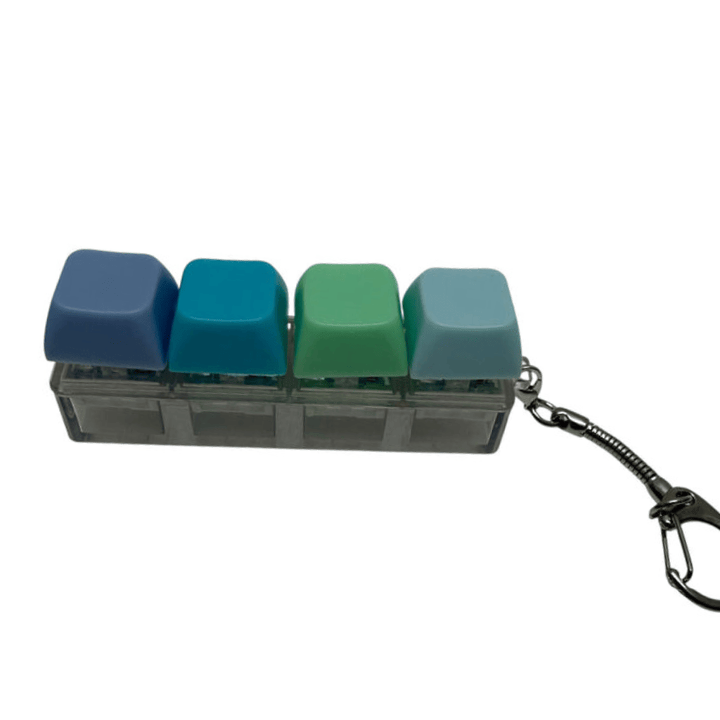 Product Photo of Hang Sell Keyboard Click Fidget on Metal Keychain