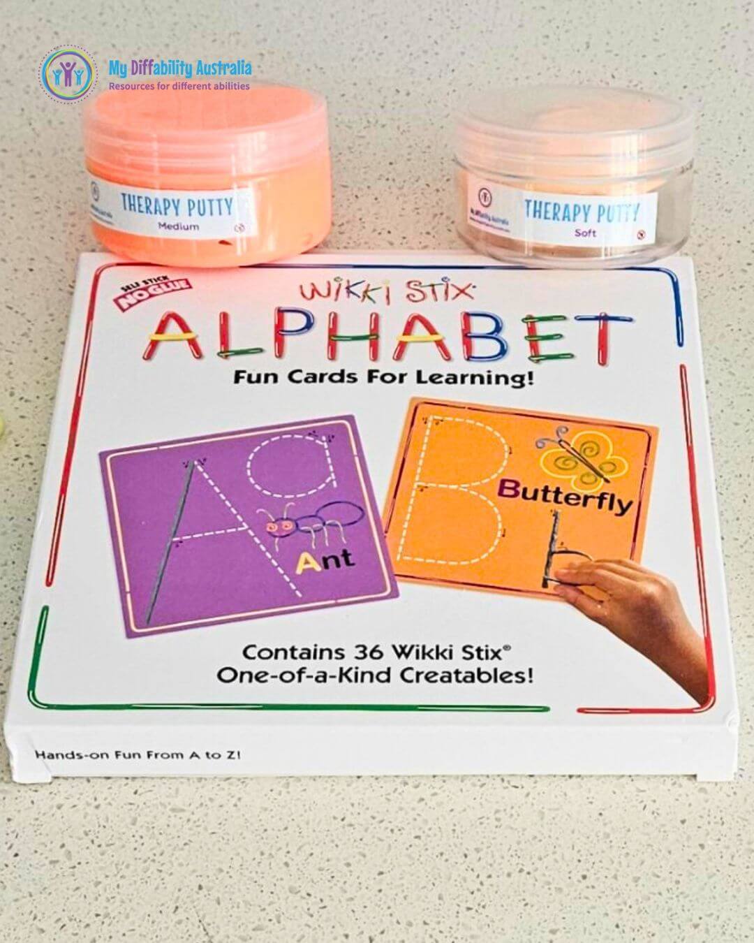 Putty And Wikki Stix Alphabet Card Set