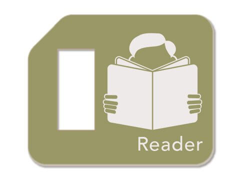 Reader school kids tag set
