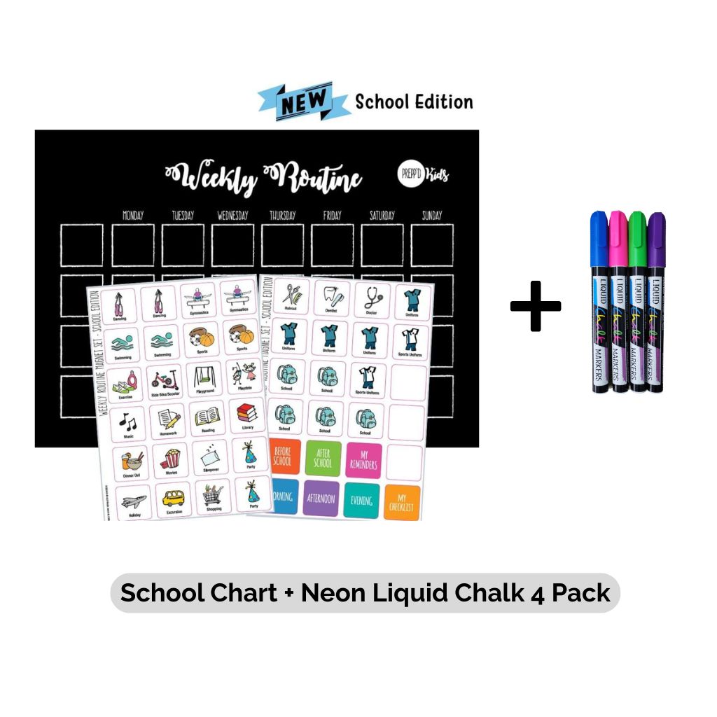 School Chart Plus Neon Liquid Chalk 4 Pack