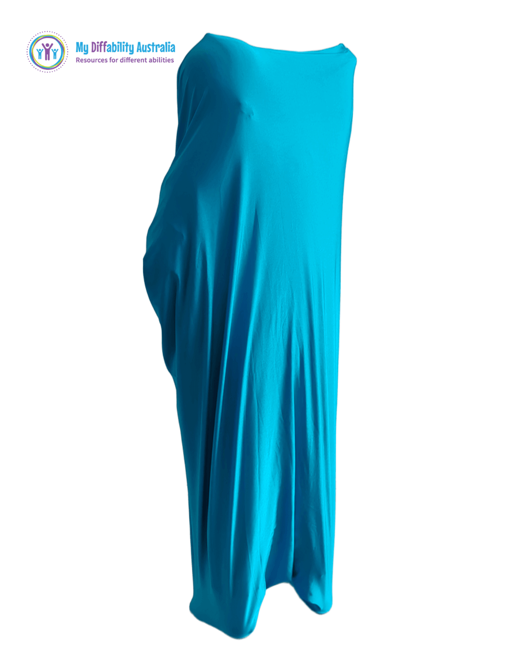 Sensory Body Sock Worn By A Kid While Standing Up