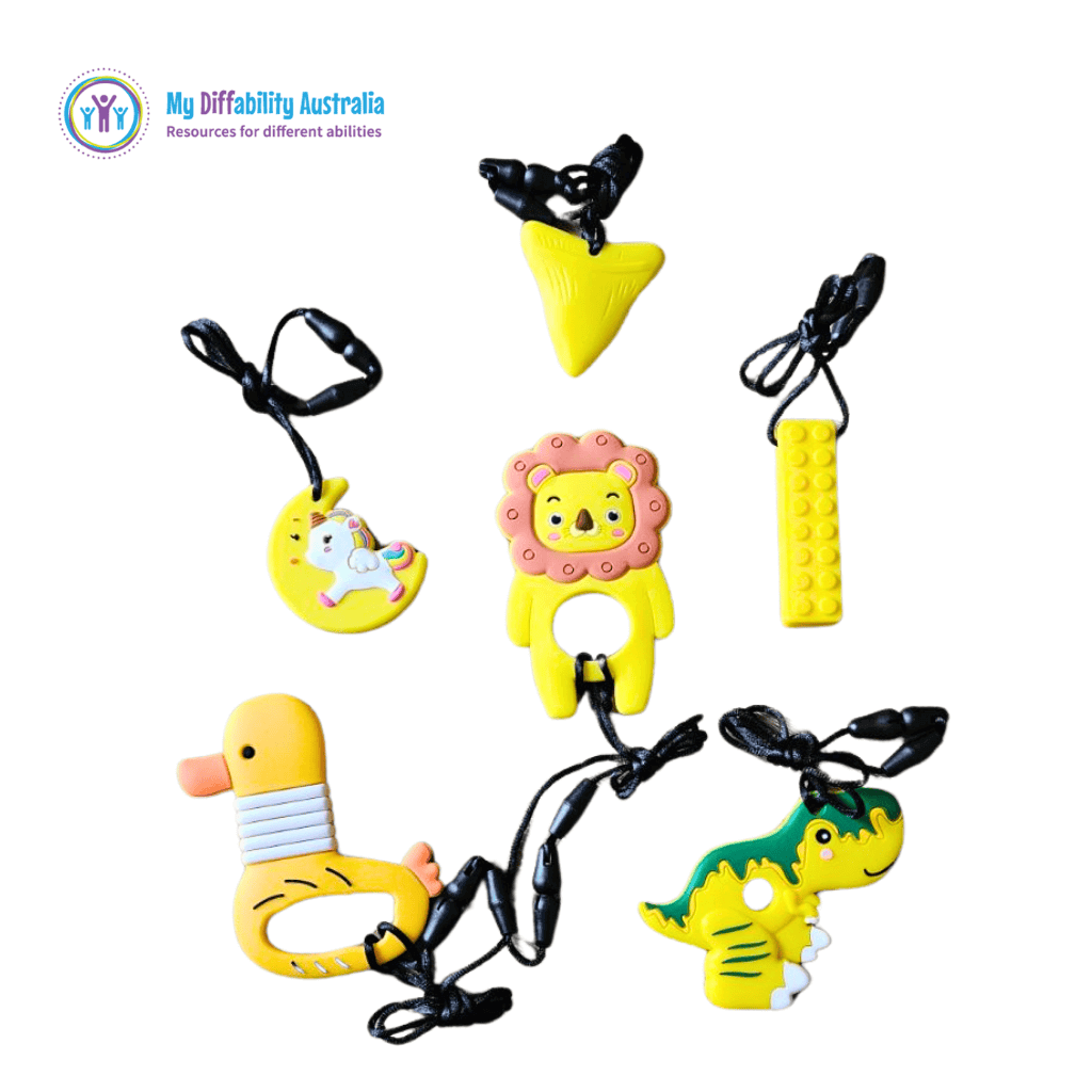 Sensory Chew Variety Pack Set of 6 Yellow Chewy Tools