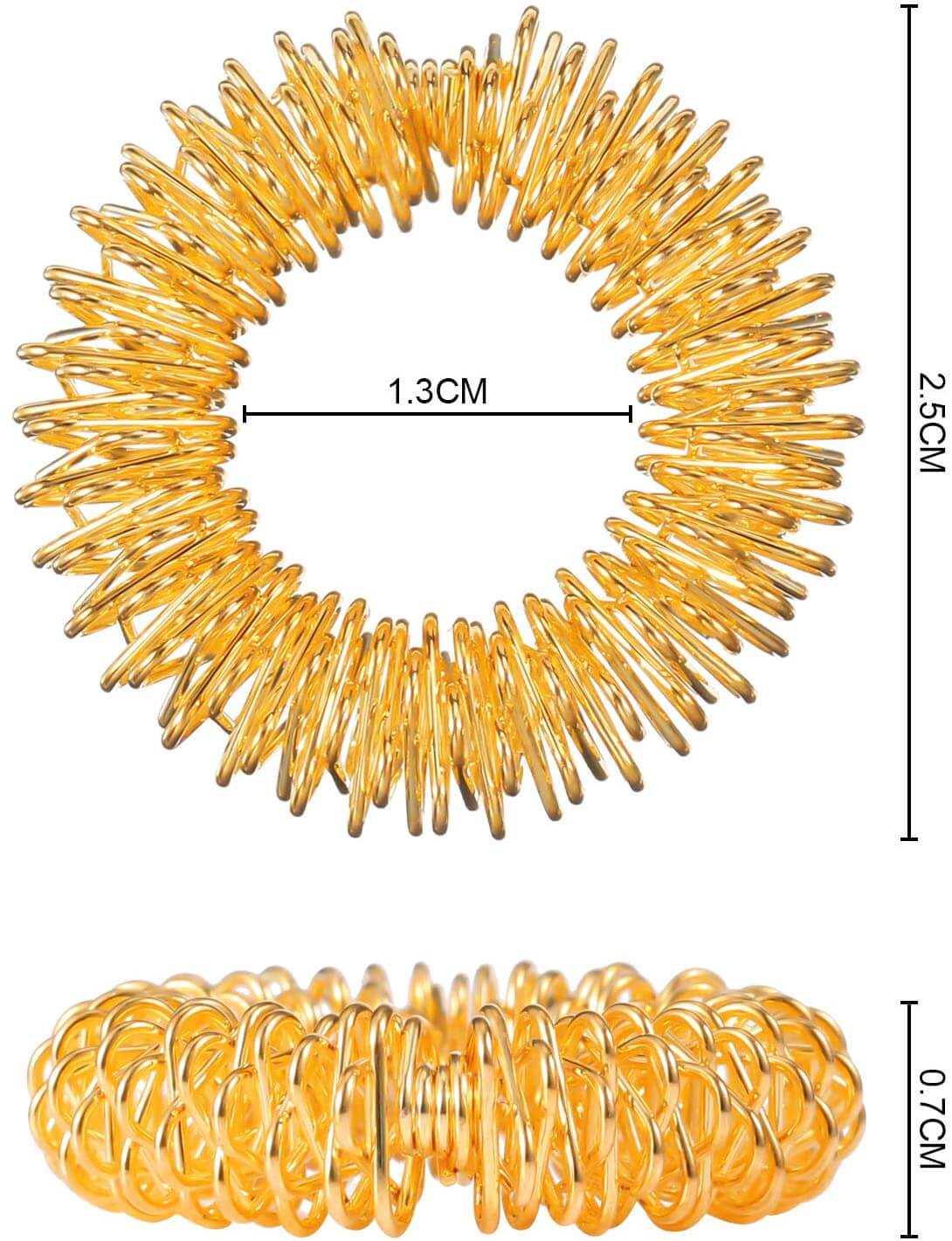 Size of Spikey Finger Rings