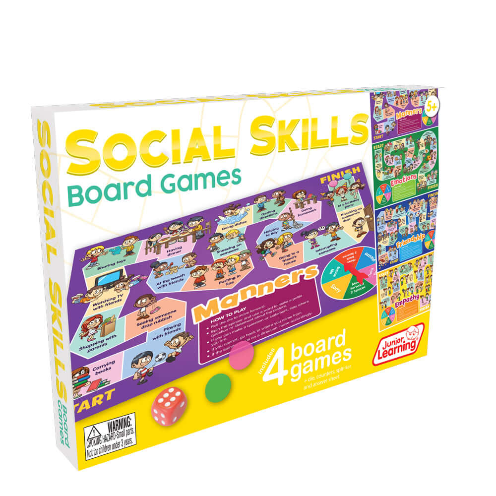 Social Skills Board Games Packaging