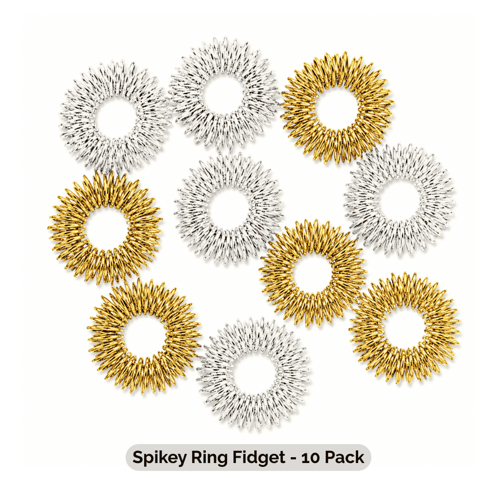 Spikey Ring Fidget 10 Pack