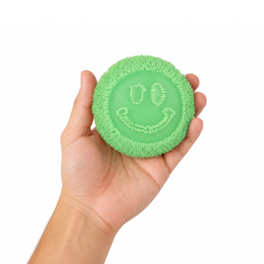 Squishy Fidget Velvet Smiley Ball